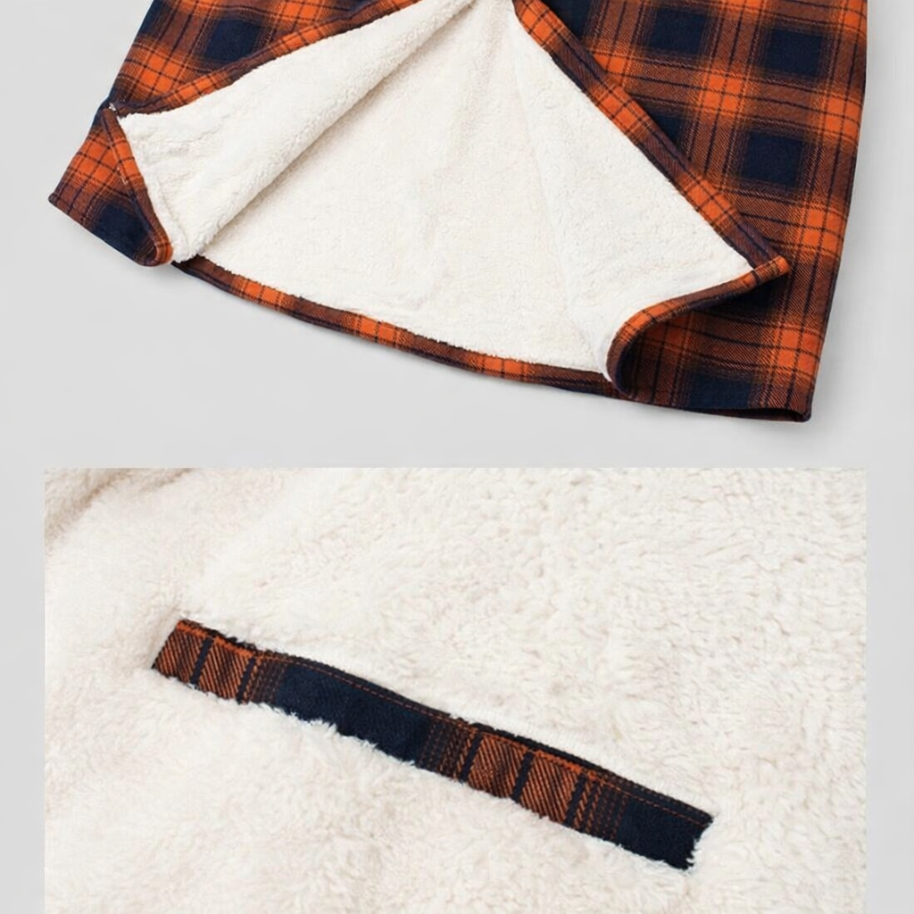 Levi | Men's Sherpa Lined Plaid Button down Shirt Jacket
