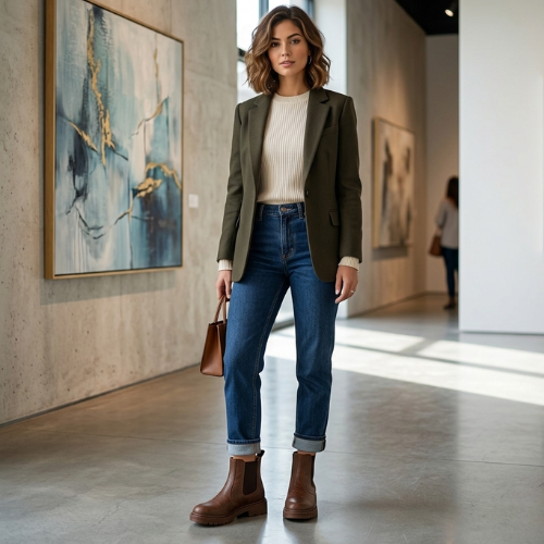 Women’s Chelsea Boots – Classic Outdoor Slip-On Design