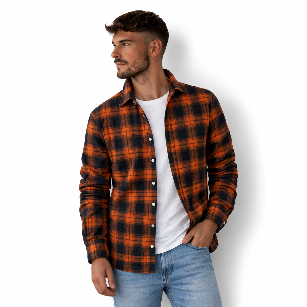Levi | Men's Sherpa Lined Plaid Button down Shirt Jacket