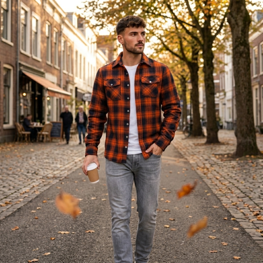 Levi | Men's Sherpa Lined Plaid Button down Shirt Jacket