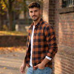 Levi | Men's Sherpa Lined Plaid Button down Shirt Jacket