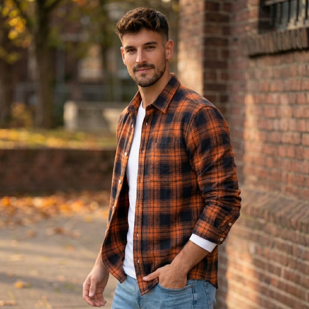 Levi | Men's Sherpa Lined Plaid Button down Shirt Jacket