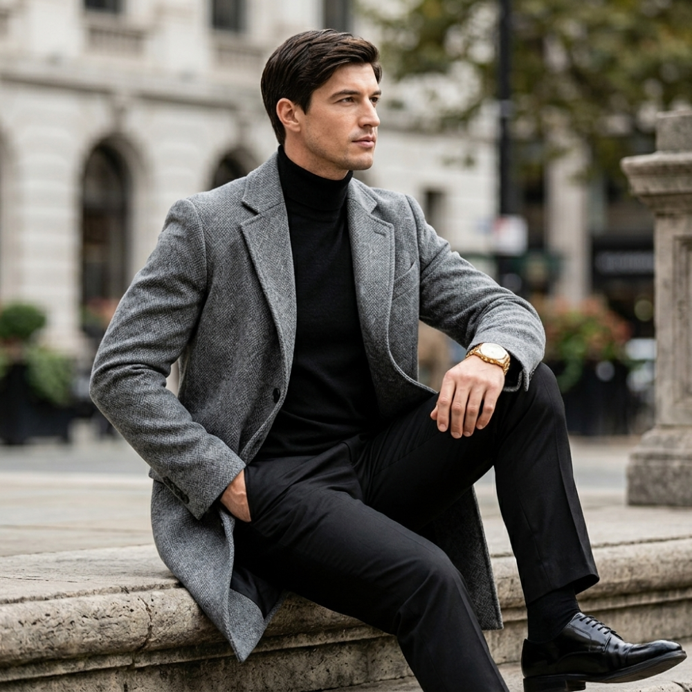 Jerry | Men's Single-Breasted Overcoat