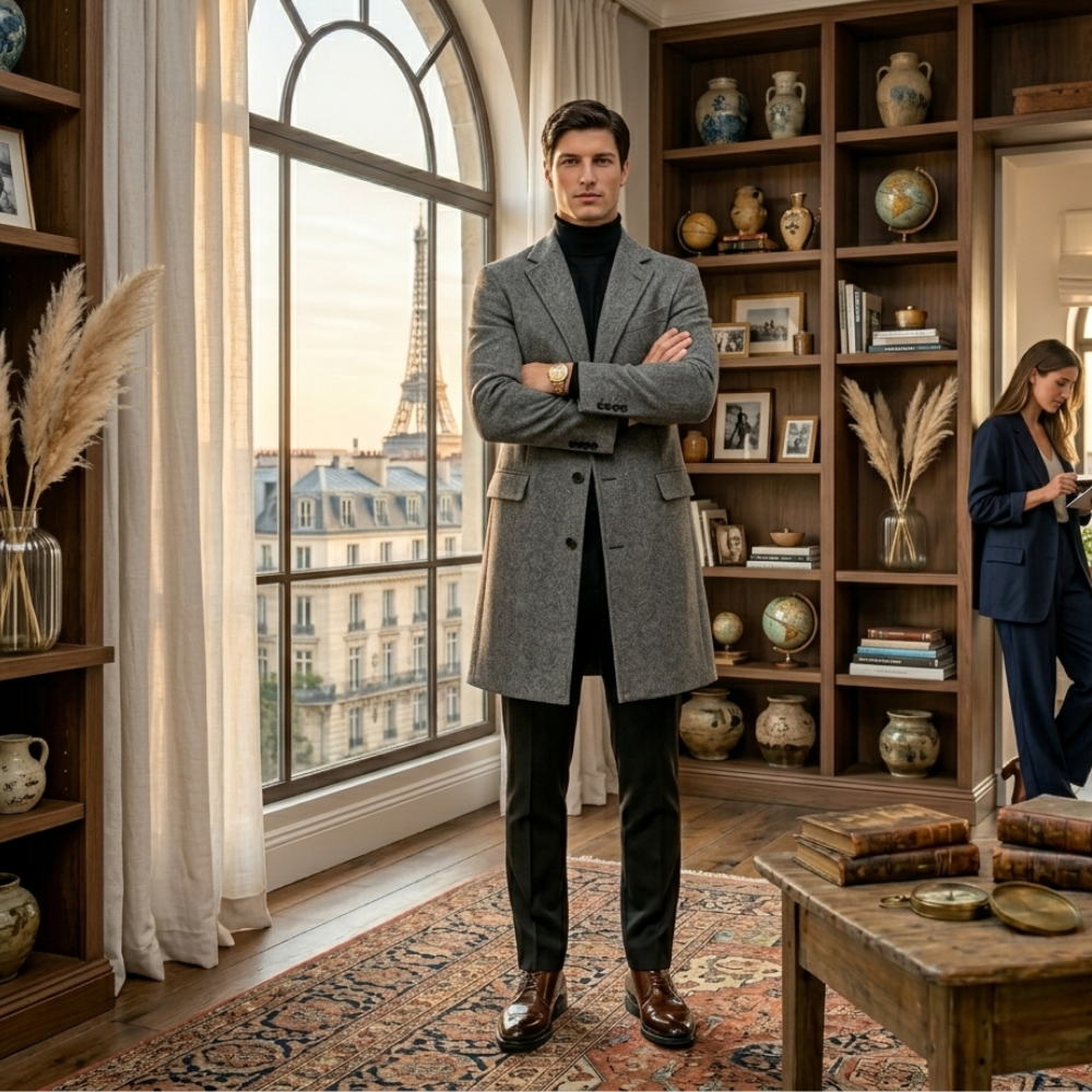 Jerry | Men's Single-Breasted Overcoat